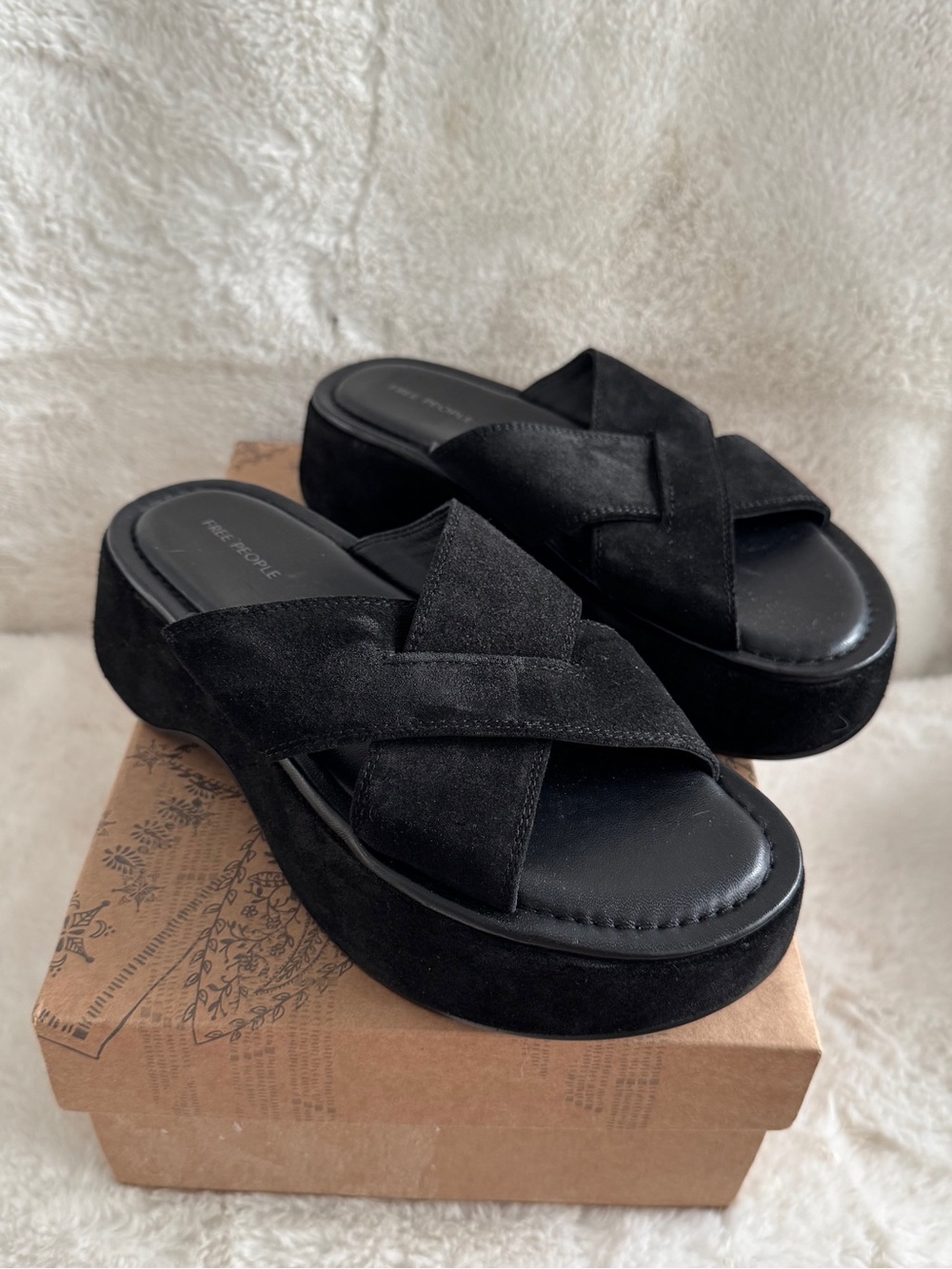 FREE PEOPLE ASBURY FLATFORM SANDAL SIZE 6 1/2 - Picture 5 of 11